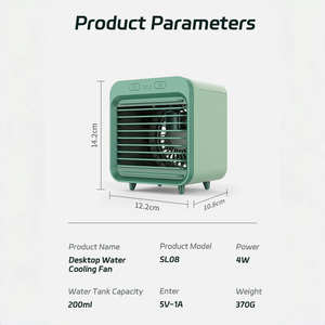 Aire acondicionado portátil para el hogar, Enfriador de aire pequeño de escritorio, batería recargable, humidificación USB, Mini ventilador enfriador de aire - Product Image 6