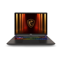 Ordinateur portable de jeu MSI Vector 16 HX AI 16 pouces 16:10 QHD+ 240Hz IPS Ultra 9 275HX 16 Go DDR5 1 To SSD RTX 5070 8 Go Série 50