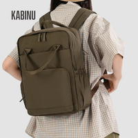 Mochila para Portátil con Cordón y Logotipo Personalizado, Repelente al Agua, con Múltiples Bolsillos, para Portátiles de 15.6 Pulgadas