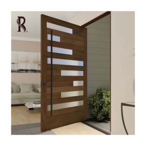 Puerta Principal de Acero Pivotante de Diseño Irregular para <span class=keywords><strong>Casa</strong></span> Americana, Estilo OEM, Puerta de Entrada Contemporánea con Seguridad - Product Image 6