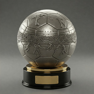 Trofei di calcio Souvenir di artigianato in metallo personalizzati premiano i <span class=keywords><strong>campioni</strong></span> della competizione campionato trofeo e medaglie sport - Product Image 3