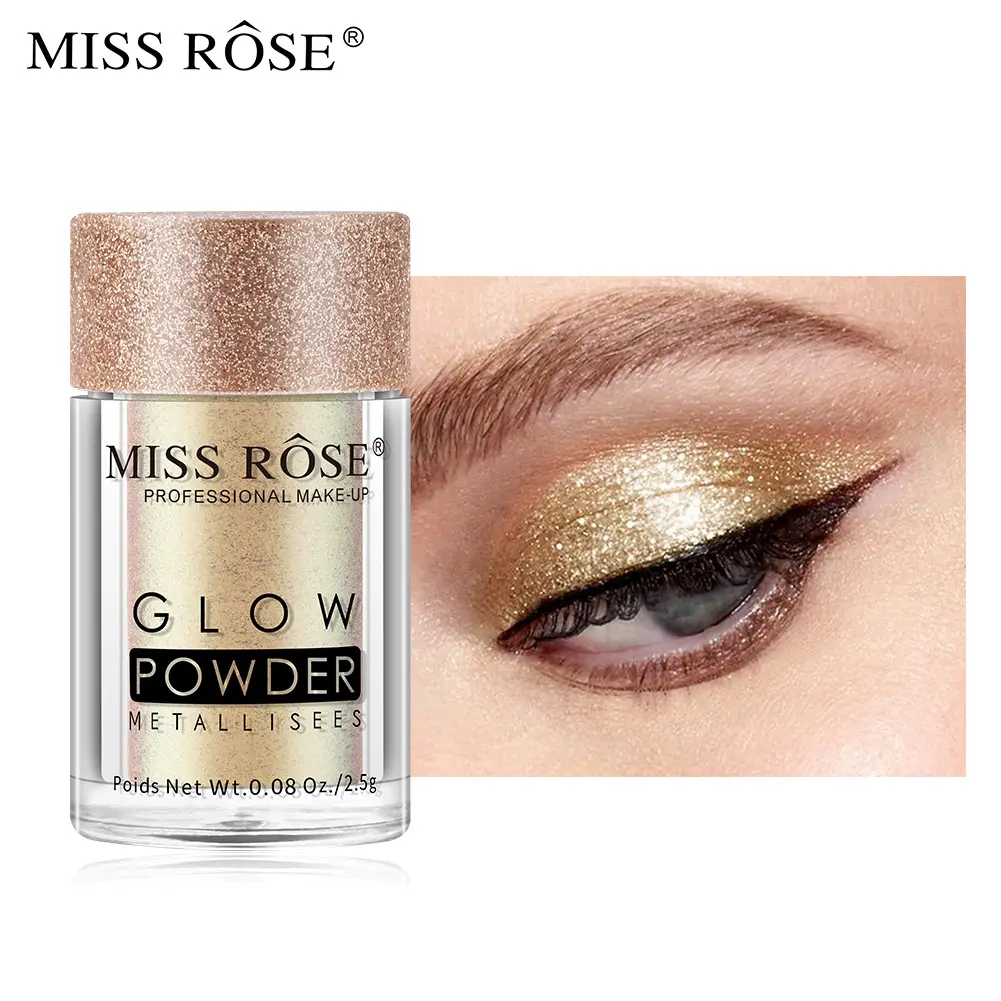 Monochrome Glitter Roze Parel Oogschaduw Waterdichte Glitter Luie Oogschaduw Poeder Grensoverschrijdende Buitenlandse Handel Make-Up Oogschaduw