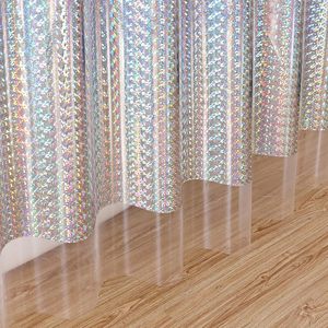 <span class=keywords><strong>Rideau</strong></span> <span class=keywords><strong>de</strong></span> <span class=keywords><strong>douche</strong></span> moderne irisé amusant et brillant arc-en-ciel design coloré unique réfléchissant brillant EVA PEVA pour salle <span class=keywords><strong>de</strong></span> bain - Product Image 5