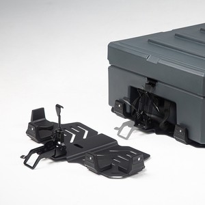 Support de montage rapide 122L, boîte de rangement robuste, boîte à outils en plastique rigide rotomoulé, boîte de rangement 4x4, porte-bagages de toit, profil bas - Product Image 3
