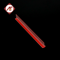 ANFU AF-P27 Porte de douche en verre moderne pour hôtel, avec barre de finition transparente de luxe et vitrage en vinyle