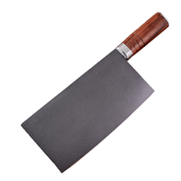Couteau à découper polyvalent en acier inoxydable, pour viande de poulet, revêtement antiadhésif, ambidextre, compatible lave-vaisselle, manche en bois, lame de 8 à 9,9 pouces