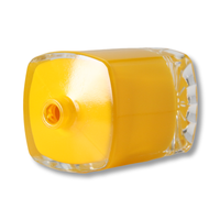 Bouteille de parfum Usine directe Offres Spéciales voiture verre dépoli pompe vaporisateur couleur rectangle carré 50ml jaune 100ml bouteille de parfum