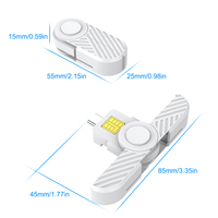 Rocketek ISO7816 Nouveau Lecteur de Cartes à Puce Pliable USB Type C CAC pour Mobile Android et Cartes Bancaires