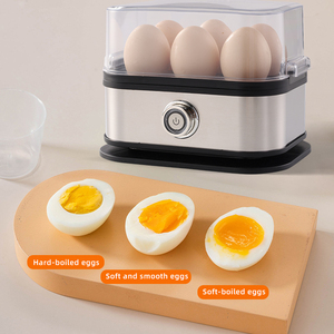 Cuiseur à œufs électrique automatique 110V-220V 200W en acier inoxydable et plastique <span class=keywords><strong>pour</strong></span> 6 œufs, usage domestique - Product Image 4