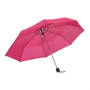 Paraguas Plegable de Tres Secciones con Logotipo Personalizado, Diseño Clásico, Compacto, de Viaje, Rojo, Apertura y Cierre Manual - Product Image 1