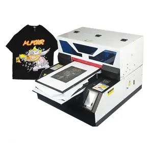 Wholesale DTG A3 Shirt Printer Tshirt Printing Machine A3 Flatbed DTG Printer For Direct Garment Printing