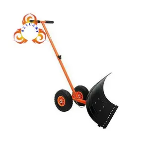 Factory Promotion Snow Pusher Snow Shovel Snow Mover with Wheel