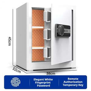 Caja Fuerte de Alta Seguridad con Cerradura Electrónica de Huella Dactilar y Código, con Llave, Apta para Hogares, Hospitales y <span class=keywords><strong>Bancos</strong></span> - Product Image 1