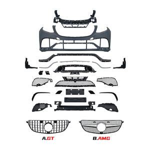 Para <span class=keywords><strong>Mercedes</strong></span> Benzs <span class=keywords><strong>GLS</strong></span> X166, actualización a <span class=keywords><strong>GLS</strong></span> AMG63, kit de carrocería de estilo AMG delantero y trasero deportivo con nuevos recortes de parachoques, kits de carrocería - Product Image 2