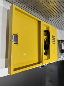 Téléphone à deux lignes résistant aux intempéries avec boîtier transparent, téléphone de <span class=keywords><strong>ligne</strong></span> directe, OEM ODM, téléphone de communication professionnelle - Product Image 3