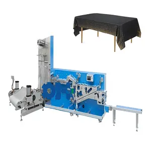 non woven fabric disposable biodegradable colour tablecloth cover making machine