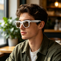 Lunettes audio sans fil avec caméra intégrée, prise en charge de la prise de photos et de vidéos pour une utilisation quotidienne en extérieur
