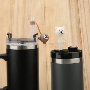 Nuovi Tappi Antipolvere in Silicone Ecologici Multicolore <span class=keywords><strong>a</strong></span> Forma di Bicchiere per Cannucce da 10mm - Product Image 4