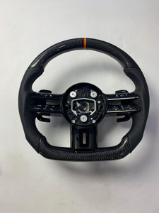 Tương thích Mercedes-Benz w206/W205/w204/W222/W223/W213/w177/w463 <span class=keywords><strong>AMG</strong></span> GT gls63 SL63 <span class=keywords><strong>A45</strong></span> <span class=keywords><strong>AMG</strong></span> da sợi Carbon thể thao chỉ đạo - Product Image 6