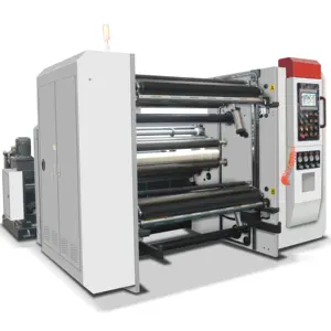 Automatic High Speed Vertical Horizontal Jumbo Roll Plastic Film Paper Roll Slitting and Rewinding Machine