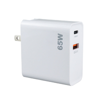 Vente chaude aux États-Unis Nouveau arrivé 65w chargeur mural double port Usb-c adaptateur de voyage Pd Qc3.0 chargeur rapide pour Phone16