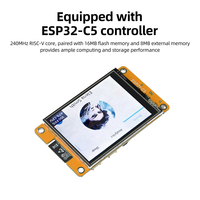 Carte de développement WiFi double bande ESP32-C5 avec écran tactile intégré de 2,8 pouces, résolution 320 * 240, double interface Type C