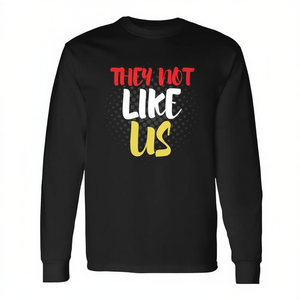 Camiseta de manga larga con estampado gráfico de They Not Like Us, color negro, unisex, talla para adultos - Product Image 2