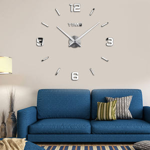 Reloj de pared grande sin marco 3D para decoración del hogar, pegatina de espejo acrílico, arte, regalo único, Ideas modernas, Relojes de pared de lujo - Product Image 5