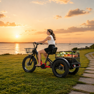 Tricycle tout-terrain 2026 à trois roues 2500W 48V 132Ah pour adulte, système à double moteur avec moteur avant 1000W et moteur arrière 1500W - Product Image 2