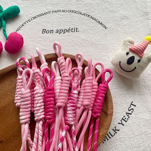 Wholesale Multi Colors Nylon Braided Lightweight Eco-Friendly Hook Keychain Bag Charms <strong>Lanyard</strong> Diy Ropes - Product Image 1
