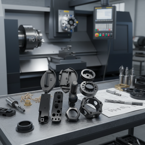 Precision 5 Axis Lathe Automatic CNC Machining Large Milling Turning Services Custom Nylon Plastic Parts From India <b>Fasteners</b> - Product Image 3