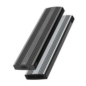 M.2 NVMe SSD kandang USB-C <span class=keywords><strong>3.2</strong></span> Gen2 10Gbps mendukung UASP Trim Tool-Free Slim aluminium M2 Caddy bekerja dengan NVMe M Key - Product Image 5