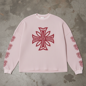 Magliette Termiche a Maniche Lunghe in Tessuto Waffle di Cotone Nero Lavato all'Acido, Design Personalizzabile con Stampa Serigrafica e Polsini a Costine - Product Image 6