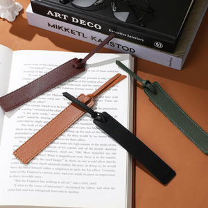 Cross-border personalized leather <b>bookmarks</b>, notebook markers, cultural and creative products, dividers, in stock, same style - Product Image 4