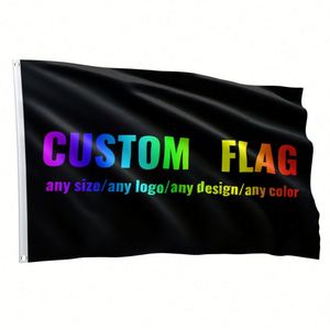 Personaliza tu Propia Bandera Cuadrada de Poliéster de 3x5 pies con Características Antiarrugas, Duraderas y Ecológicas para Eventos Deportivos Promocionales - Product Image 1