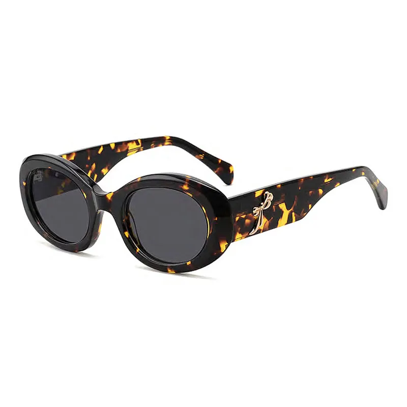 HGM 2024 nueva moda marcos de acetato Vintage tonos redondos 3D Logo Retro gafas de sol de alta calidad hombres mujeres