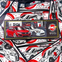 Logo personnalisé facile à décoller étanche véhicule voiture course slap autocollants impression colorée vinyle découpé fenêtre décalcomanies pour la décoration
