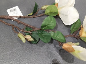 بسعر الجملة من المصنع أزهار ماغنوليا اصطناعية ملونة نابض بالحياة مشهورة مع براعم - Product Image 5