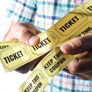 Billete de rifa Elementos navideños Juego de vacaciones Billetes de lotería - Product Image 2