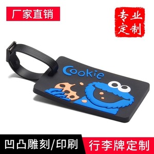 Customized Luggage Tags Silicone Personalized Travel Labels With Anime Cartoon Design For Baggage Identification - Product Image 3