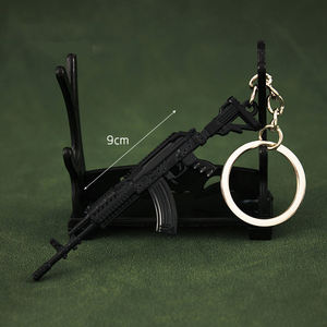 गर्म थोक मिनी बंदूक कीचेन 5-9 सेमी 18 मी 24 धातु खेल बंदूक मॉडल कुंजी श्रृंखला बंदूक खिलौना छात्र कुंजी श्रृंखला - Product Image 4