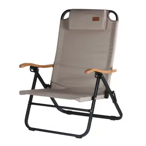 도매 조정 가능한 야외 휴대용 알루미늄 비치 의자 이벤트를위한 접이식 캠핑 의자 액세서리