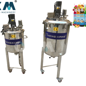 Pâte en acier inoxydable personnalisée 50L 100L 200L parfum cosmétique savon liquide réservoir de mélange avec fonction de chauffage homogénéisateur - Product Image 1