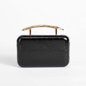 Nouveau sac à main pour femmes tissé sac de soirée à la mode luxe fête mariée sacs à main sac à bandoulière pochette avec poignée dorée - Product Image 5