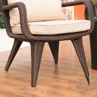 Vente en gros de chaise de table à manger de patio extérieur meubles en rotin ensemble de canapé en osier multifonctionnel