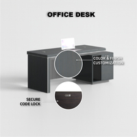 Bureau de bureau moderne avec un design épuré et un plan de travail spacieux pour les bureaux professionnels