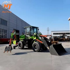 HANTORQ 942-45 ホットセール 中国製 小型ホイールミニ4x4高品質ミニJCBバックホー掘削機ローダー 建設機械用 - Product Image 1
