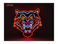 Enseigne néon LED personnalisée avec design gratuit, sans MOQ, pour dropshipping, fournitures de fête, enseigne néon personnalisée, enseignes néon tigre personnalisées