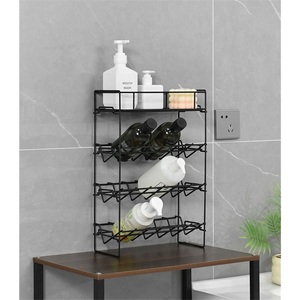Cross-border Household Modern Hotel Bathroom Storage Rack Diagonally Placed <b>Vanity</b> Rack Zinc Alloy Punch-Free Countertop Mounted - Product Image 4