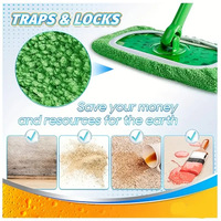 Repuesto de Mopa KJ013 Compatible, Lavable y Reutilizable, Accesorio para Mopa Plana, Almohadilla para Mopa Lazy, Limpieza del Hogar, China